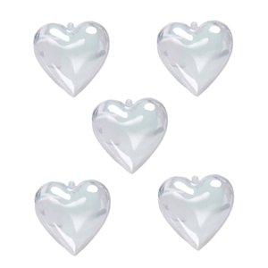 Bothyi - 5X Adornos En Forma De Corazón Caja De Dulces Bola De Adorno Rellenable Para Fiesta Artesanal L