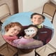 thumbnail image 5 of Passe Partout-theme Fitted Round Tablecloths Elastic Edged Table Covers Waterproof Table Cloth for Kitchen Holiday Party Tables Decor 120cm, 5 of 6