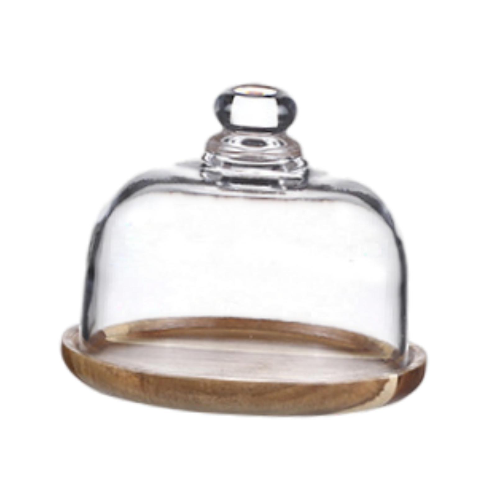 Bothyi - Soporte De Madera Para Tartas Con Cúpula Para Exhibición De Postres, Galletas, Fiestas Festivas