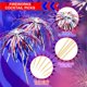 thumbnail image 5 of FATLODA 100 piezas de palillos de cóctel de 15 cm con diseño de fuegos artificiales, 5 of 9