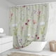 thumbnail image 1 of Transform Your Bathroom with our Botanical Watercolor Floral Shower Curtain Set - Includes 12 Hooks for Easy Installation!, 1 of 5