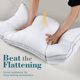 thumbnail image 4 of Almohadas viewstar 51 cm × 66 cm Soporte firme Blanco (2 unidades), 4 of 9