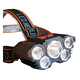 thumbnail image 2 of Linterna Frontal 5 Led Impermeable Recargable Por Usb Luz De Blanco Frío Negro, 2 of 3