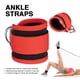 thumbnail image 3 of Correas de tobillo (par) para contragolpes en máquina de cable, ejercicios para la parte inferior del cuerpo - Correas ajustables para piernas, 3 of 5