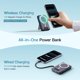 thumbnail image 3 of Power Bank CHAUDRE 12800mAh Inalámbrico Magnético 15W Negro, 3 of 7