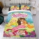 thumbnail image 4 of Strawberry Shortcakes Conjunto de sábanas temático, trío de piezas, cómodo y amigable con la piel, diseño único, regalo de decoración para el hogar para familiares, amigos y fans,140X210cm, 4 of 6