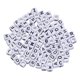 thumbnail image 1 of 200 unids mezclar acrílico cuadrado cuentas de perlas gran agujero diy artesanías 1 #, 1 of 5