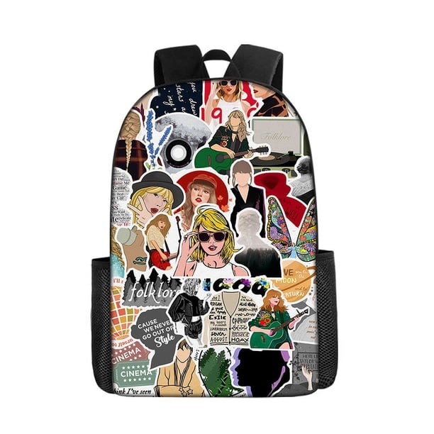 Taylor The Eras Tour World Tour Swift Backpack for Men Women Fashion High School Work Lunch Box College Shoulder Bag with Pocket