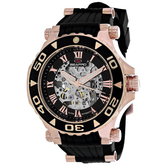 Reloj Seapro Seaway con Caja de Acero Inoxidable y Correa de Caucho