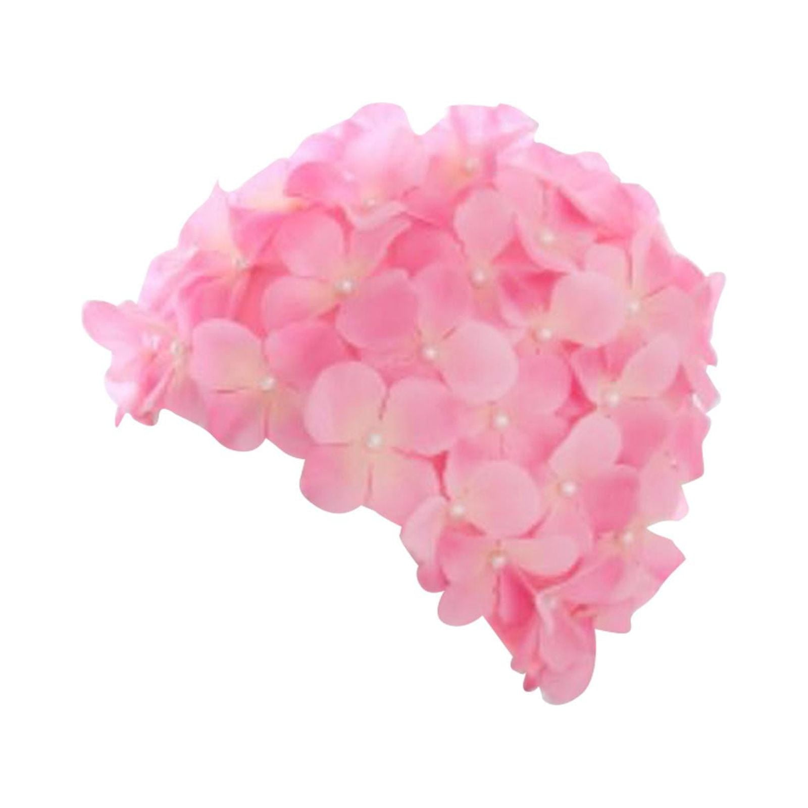 Magideal - Flor Gorro De Baño Gorros De Baño Moda Ligero Niñas Portátil Floral Pétalo Sombrero De Natación Gorros De Natación Para Accesorios De Vacaciones Pelo Rosa