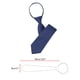 thumbnail image 2 of Corbata Ajustable con Cremallera para Hombre INSPIRE CHIC para Casual Formal Azul Marino -2 18.9" × 3.2", 2 of 4