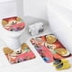 thumbnail image 4 of Monstruos contra alienígenas-theme 4-Piece Shower Curtain Set with Rugs, Waterproof Bathroom Decor Set Includes Bath Mat, U-Shaped Rug, Toilet Lid Cover and Curtain with Hooks, 4 of 6