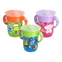 Genérico - Set 3 Vasos Silicona 360 Aprendizaje Entrenamiento Bebe Lau