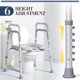 thumbnail image 3 of Elevador de Asiento de Inodoro HOLYHEAL con Altura Ajustable y Asas, 3 of 7