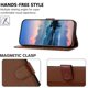 thumbnail image 2 of Funda Cartera para Motorola Moto Edge 50 Pro Tarjetero Soporte Magnético y Correa Marrón, 2 of 5