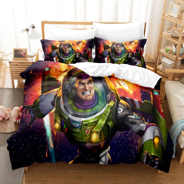Toytory 3 PCS Comforter Set with 2 Pillowcases,Toytory Bedding Set Sheet Set for Kids Adults,All Season Lightweight