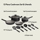 thumbnail image 2 of Set de utensilios de cocina BELLA, 12 piezas, EverGood, cerámica, antiadherente, color negro, 2 of 7