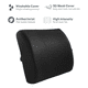 thumbnail image 2 of Cojin Con Memoria Ortopedico Belug Lumbar Sillas Asiento Automovil negro, 2 of 5
