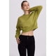 thumbnail image 1 of Polerón Mujer Crop Print Verde Claro, 1 of 4