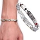 thumbnail image 4 of 1pc Colorful Snake Print Titanium Steel Magnetic Bracelet with Magnetic Dot Decoration - Fashionable and Functional Hand Chain, 4 of 5