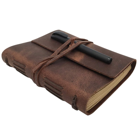 Cuaderno Forrado Leather Journal Poromo A5 240 Páginas
