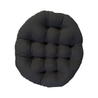 Ioensy - Cojín Redondo Para Silla, Cómodo Cojín Colgante Para Sala De Estar, Color Negro