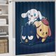 thumbnail image 5 of Badtz Maru-theme 4-Piece Shower Curtain Set with Rugs, Waterproof Bathroom Decor Set Includes Bath Mat, U-Shaped Rug, Toilet Lid Cover and Curtain with Hooks, 5 of 6