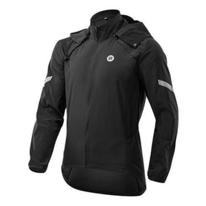 Cortavientos Rockbros Con Mangas Extraíbles 2 En 1 Bicicleta Negro 3Xl