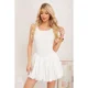 thumbnail image 1 of Mini Vestido Corto Mujer Sin Manga Falda Acampanada Unicolor 3364, 1 of 3
