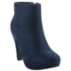 thumbnail image 3 of Botin Chalada Mujer Plataform-2 Azul Marino Casual, 3 of 7