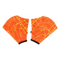 Magideal - Guantes Palmeados De Para Natación, Fitness Acuático, Esnórquel, Surf Ajustable, Aeróbicos Acuáticos, Guantes De Entrenamiento De Resistencia A Naranja S