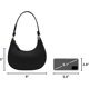 thumbnail image 3 of FashionPuzzle Small Crescent Shoulder Bag Underarm Purse, 3 of 3