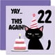 thumbnail image 1 of Tarjeta de cumpleaños Stuff4 para 22 cumpleaños, para mujeres y hombres, 14,5 cm, 1 of 7