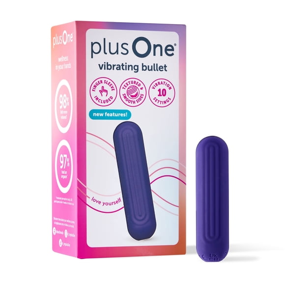 Vibrador Bullet plusOne 2.0 de 3 pulgadas, 10 modos