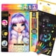 thumbnail image 1 of Cuaderno de bocetos moderno Rainbow High Scratch 'n Style con plantillas, 1 of 8