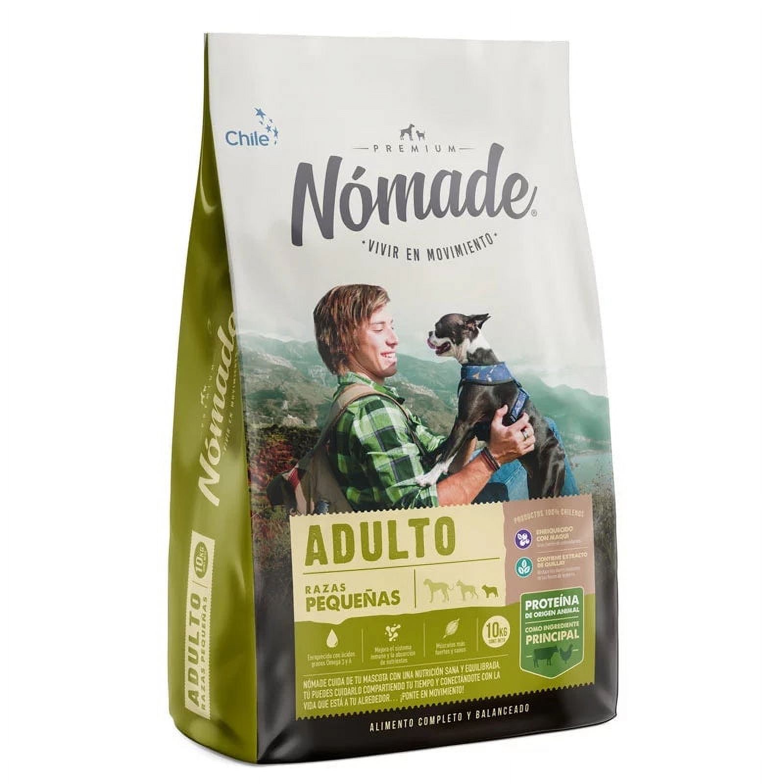 Nómade - Alimento Seco Perro Adulto Razas Pequeñas Bolsa, 10 Kg