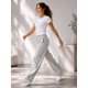 thumbnail image 3 of Pantalon De Buzo Recto 100 Algodon Estampar 240g Ajustable Gris Liso M, 3 of 3