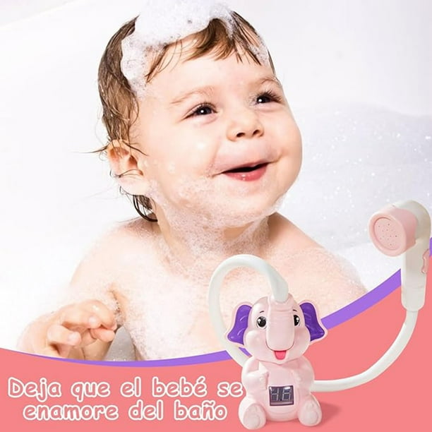 Ducha De Baño Infantil, Rociador De Agua Para Juguetes Para Bebés  Elefantes, Con Sensor De Temperatura De Seguridad, Juguete De Baño  Infantil,