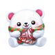 thumbnail image 1 of Pendientes de peluche navideños con oso polar y besos, 35 cm, ZURU, 1 of 6
