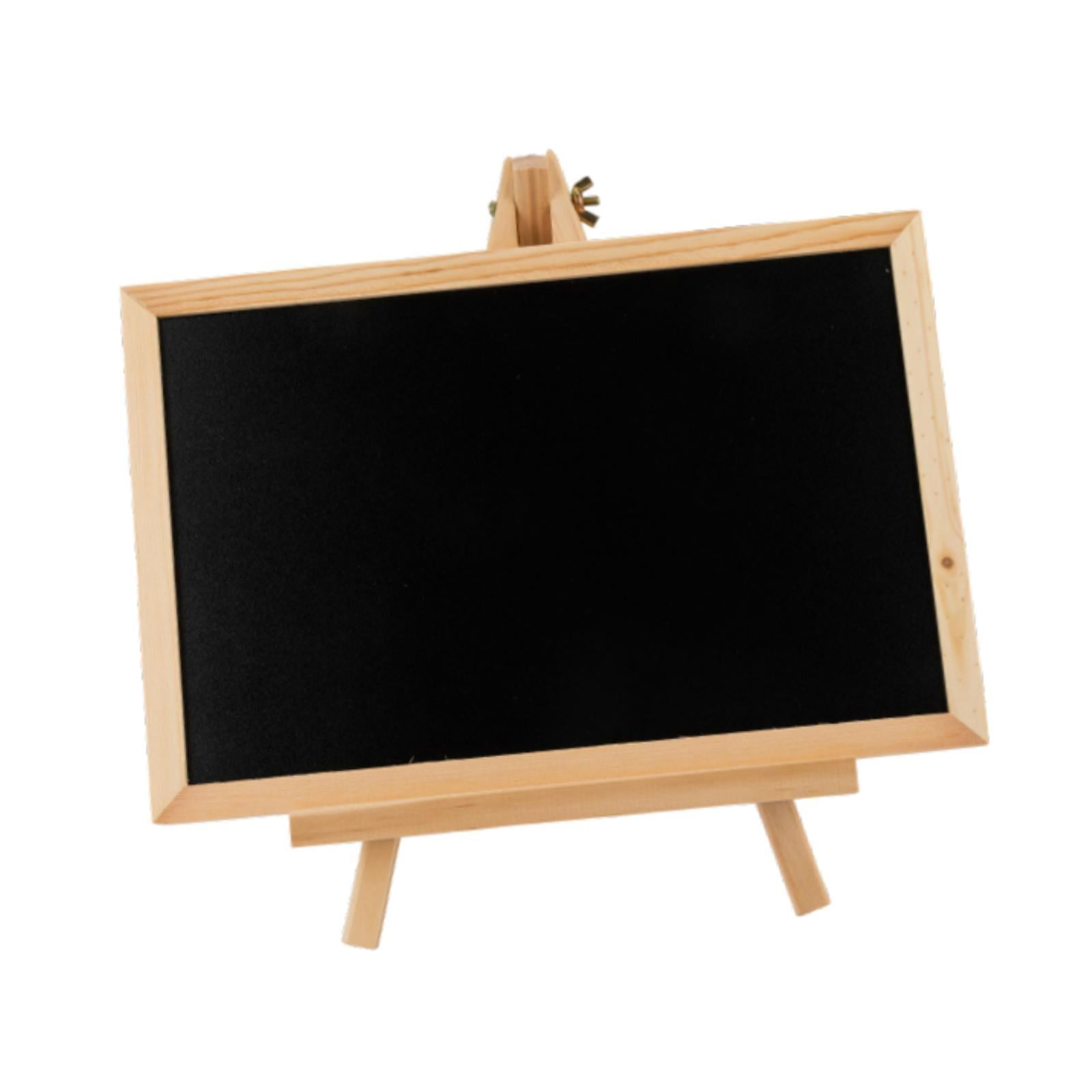 Magideal - Pizarra De Madera Con Soporte De Caballete, Multifuncional, De 10,6 X 6,6 Pulgadas, De Instalación Rápida Para Cabañas, Remolques, Tablero De Menú De Negro