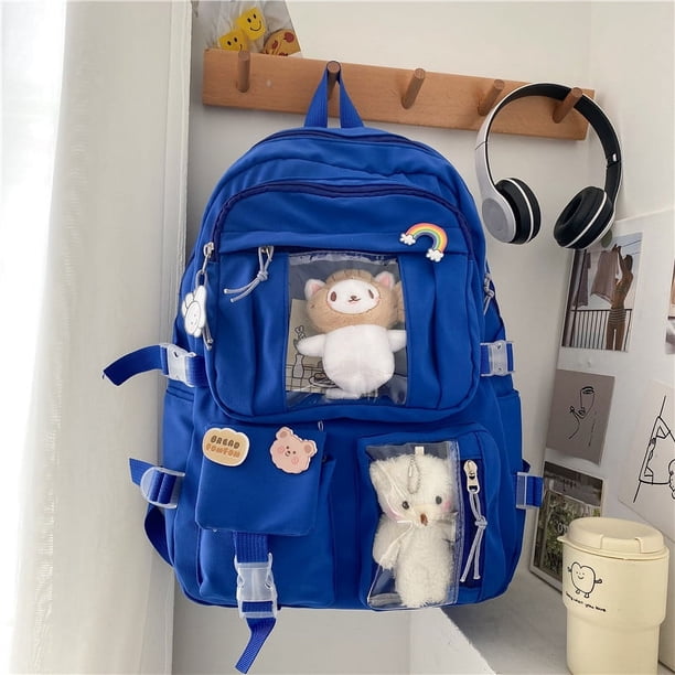 Backpack Female Junior High School Student School Bag INS Japanese High School Student Backpack Female Large Capacity Korean Tr