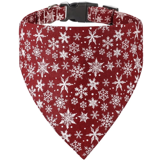 Collar navideño con lazo para perro, collar navideño con lazo para perros pequeños, medianos y grandes.