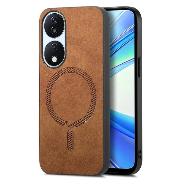 Magnetic Slim Case for Honor X7B with Camera Guard & Anti-Scratch Back Brown