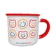 thumbnail image 1 of Taza De Café De Cerámica Con Asa, Taza De Agua De 350ml Para Jugo, Leche Con Leche, Bebida Roja, 1 of 3
