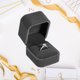 thumbnail image 5 of Ofertas Únicas Caja de Anillo de Lujo Caja de Exhibición de Joyería para Compromiso Caja Decorativa de Descarte Gamuza Gris, 5 of 7