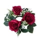 thumbnail image 1 of Vela Aros De Rosas Artificiales Redondas 23cm Para Centros De Mesa Ventana Roja, 1 of 1