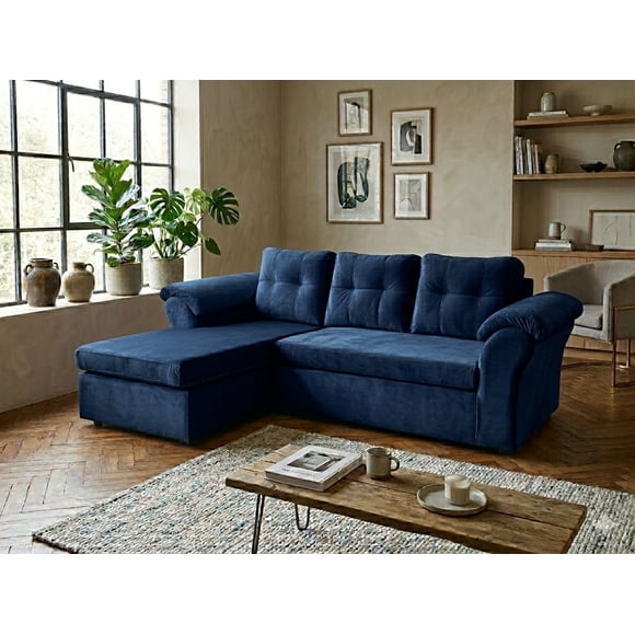 Sofa Modular Laos 3.1 Intercambiable Felpa Azul