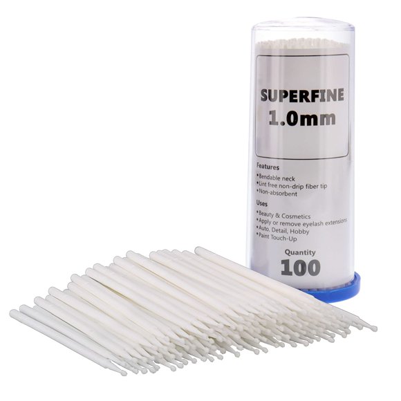 Brochas de retoque TCP Global 100 desechables de 1 mm