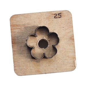 Magideal - Troquel De Corte De Cuero De Flores, Plantilla De Corte Multifunción Para Álbum De Recortes De Madera, Plantilla De Corte De Cuero Diy Para Artesanía 25Mm