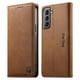 thumbnail image 1 of Funda Billetera de Cuero para [Samsung Galaxy S22+/S22 Plus], Bloqueo RFID, Tarjetas y Soporte Marrón, 1 of 5